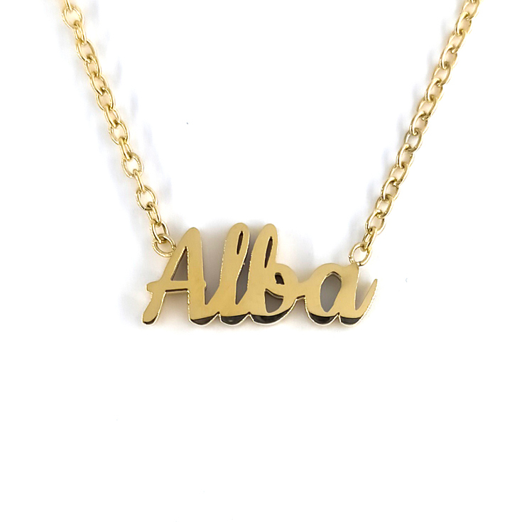 collar alba dorado