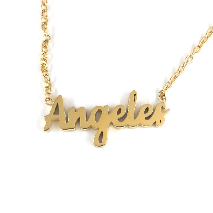 collar angeles dorado