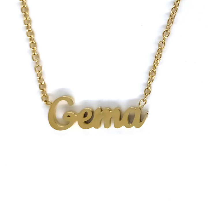 collar gemma dorado