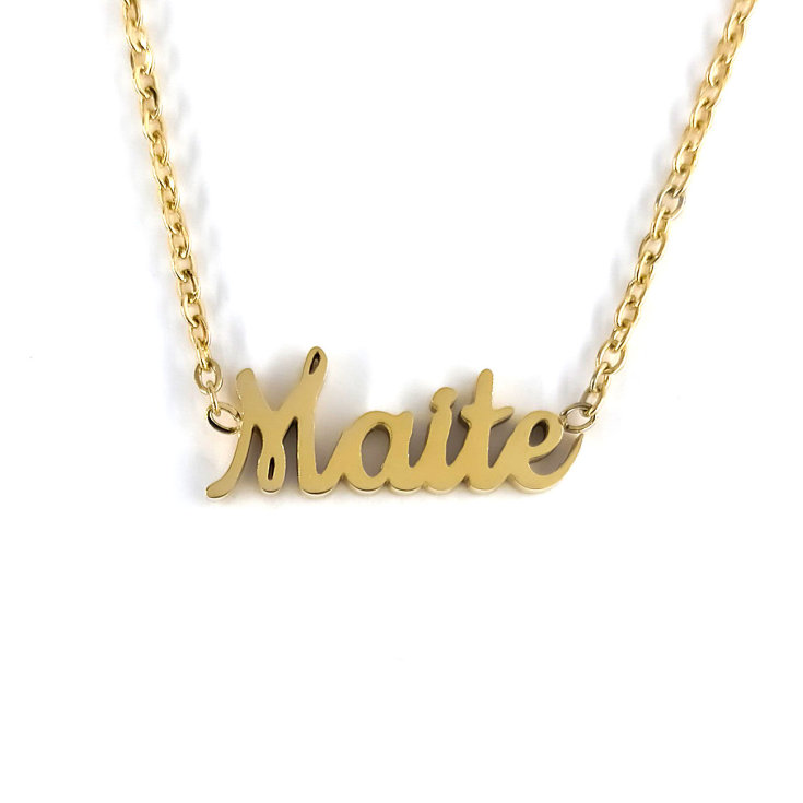 collar maite dorado