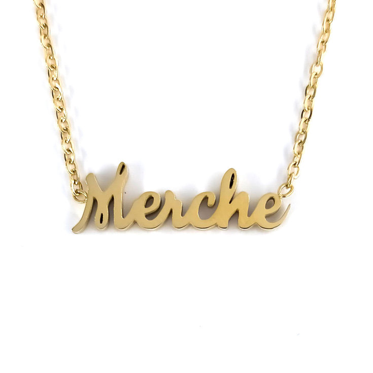 collar merche dorado