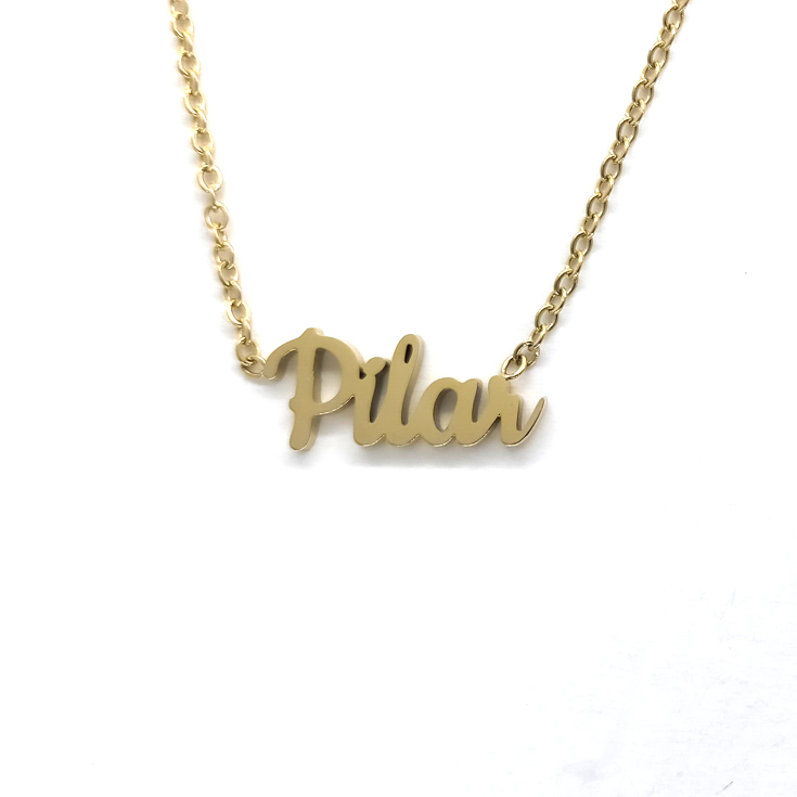 collar pilar dorado