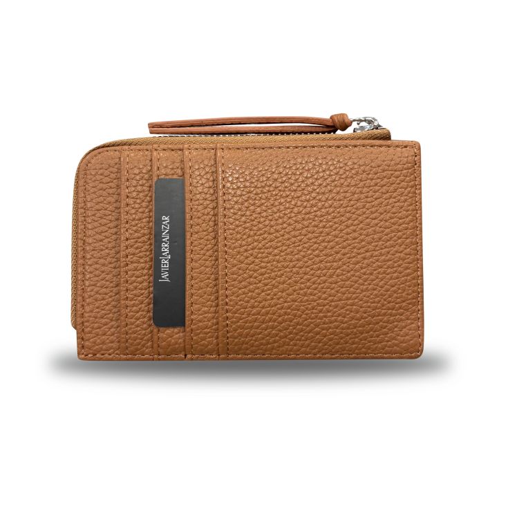 javeir larrainzar monedero tarjetero marron