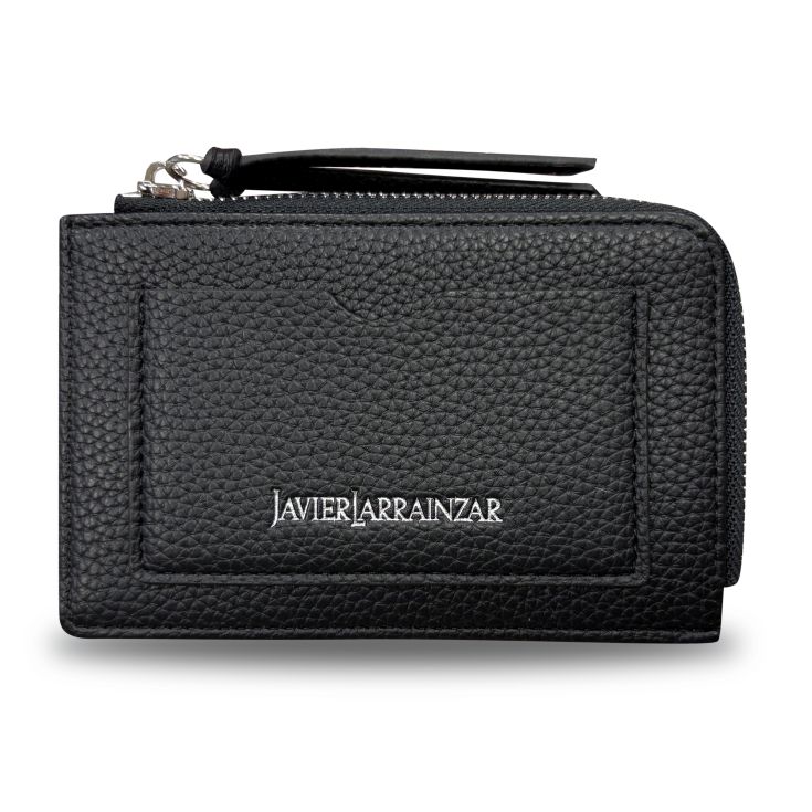 javier larrainzar monedero tarjetero negro 