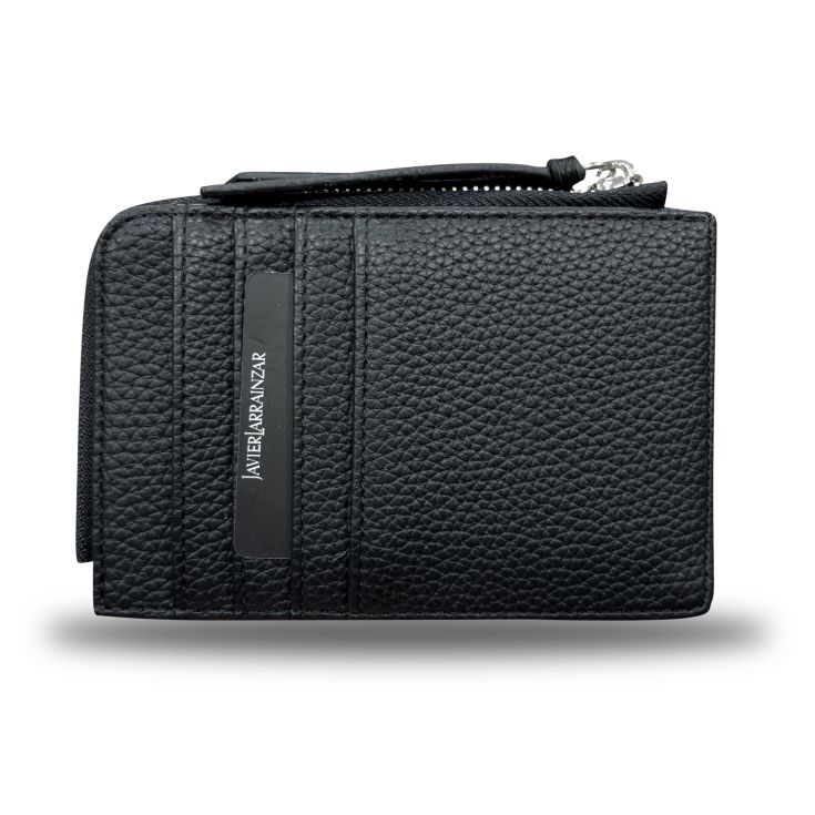 javier larrainzar monedero tarjetero negro 