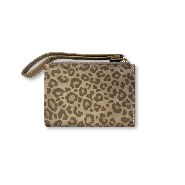 javeir larrainzar cartera animal print beige