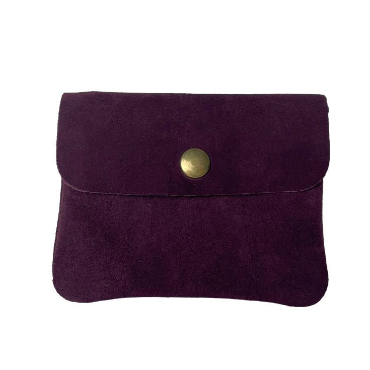 monedero serraje morado