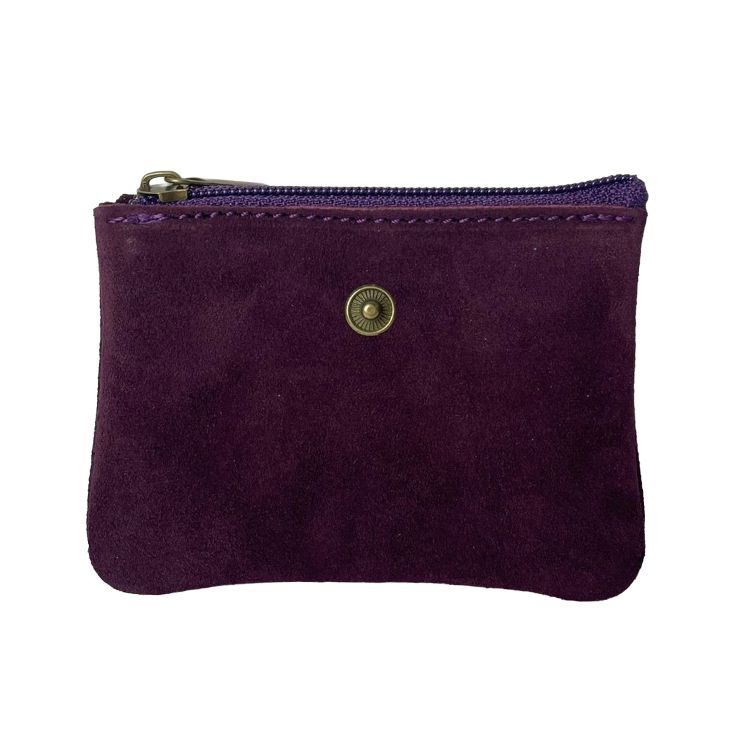 monedero serraje morado