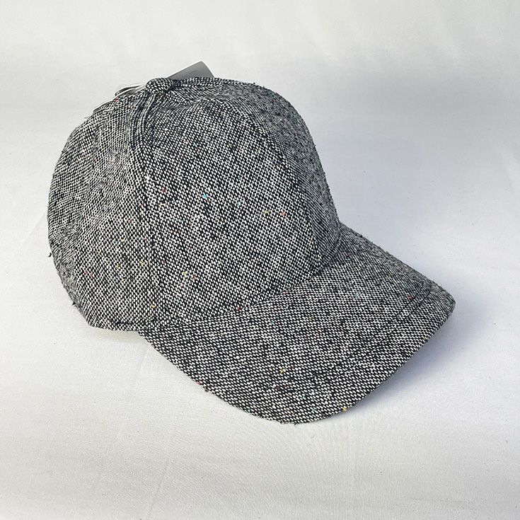 gorra jaspeada gris