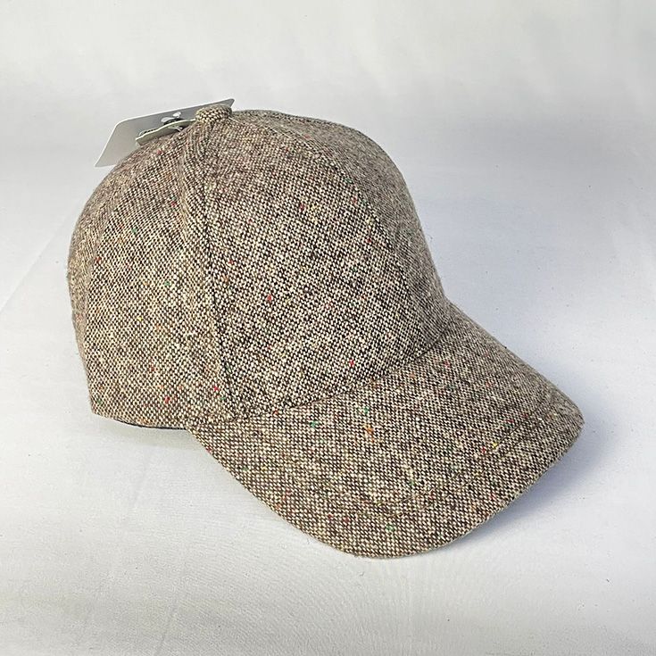 gorra jaspeada beige