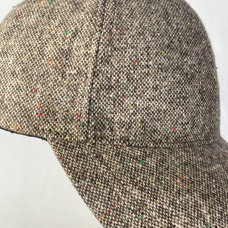 gorra jaspeada beige