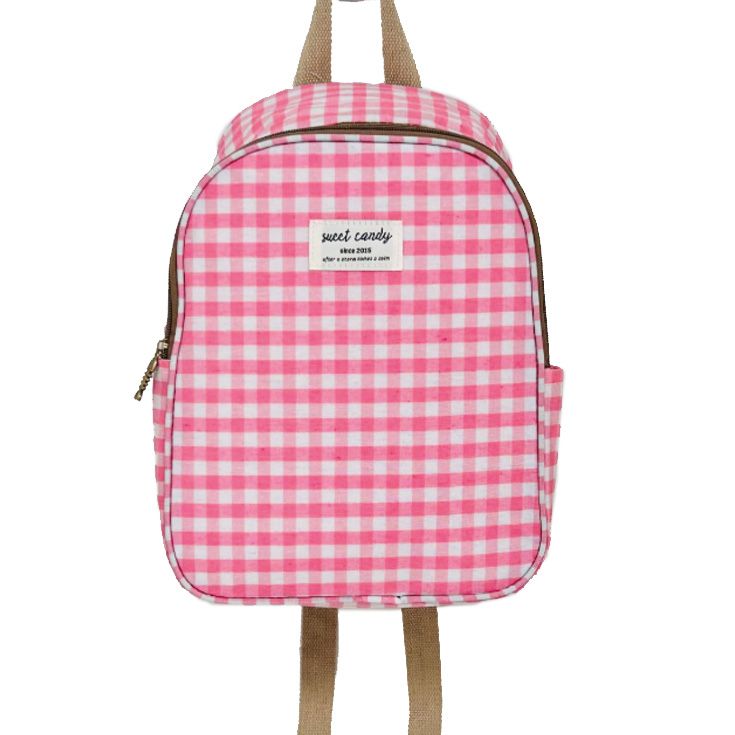 sweet candy mochila nevera cuadros vichy rosa