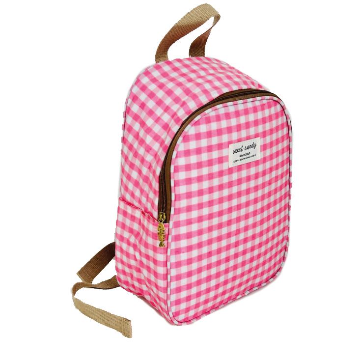 sweet candy mochila nevera cuadros vichy rosa