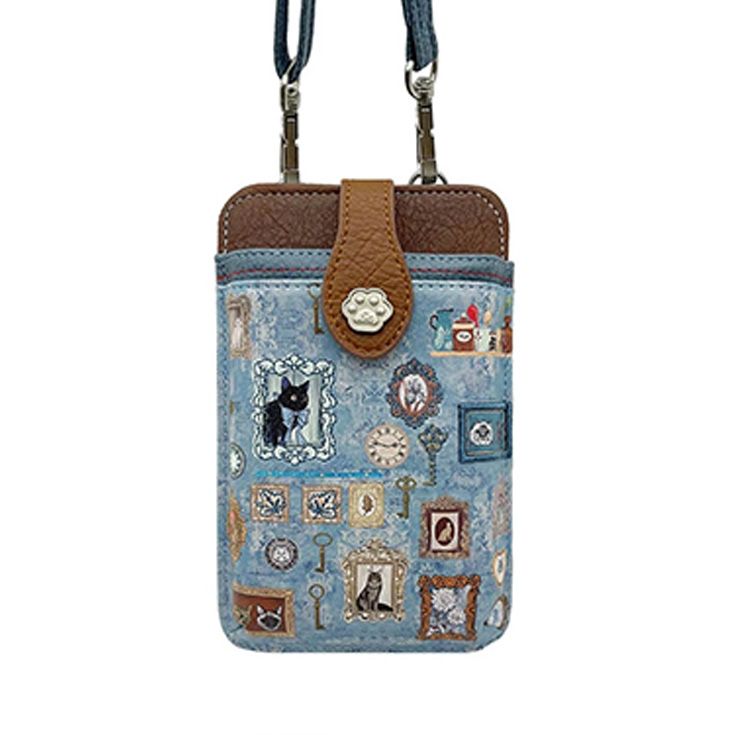 sweet candy portamovil huellas azul