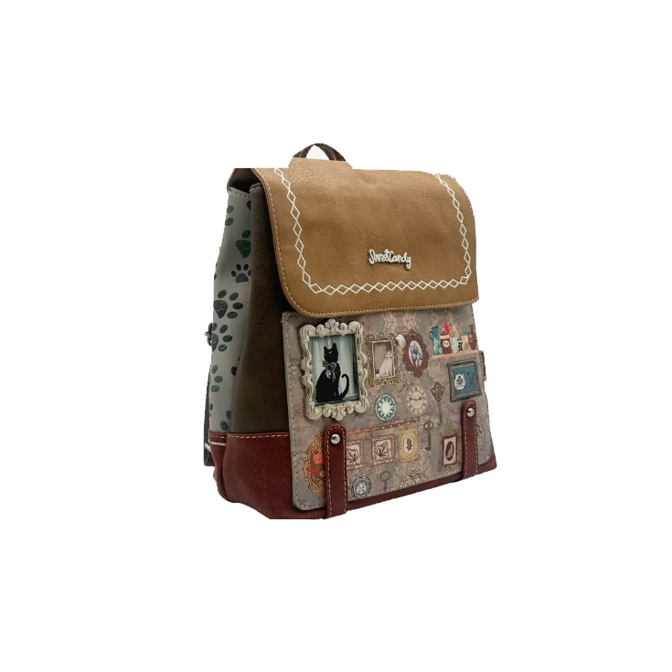 sweet candy mochila huellas verde