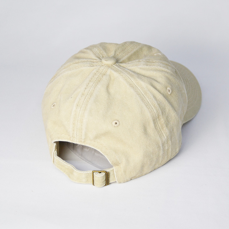 gorra gastada lisa beige