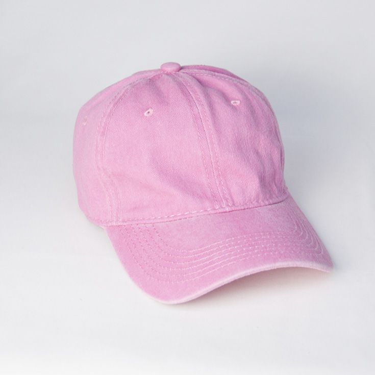 gorra gastada lisa rosa