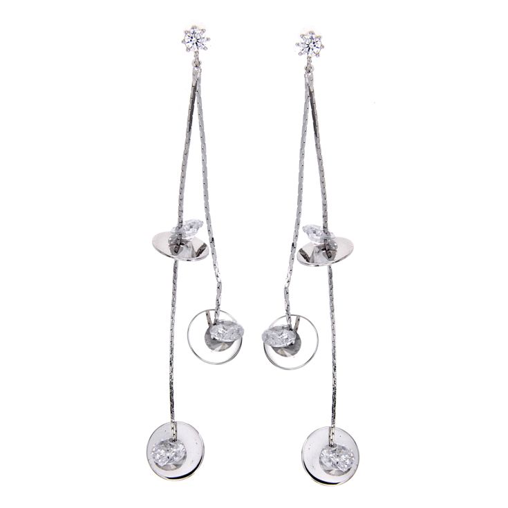 pendientes colgantes detalles platas