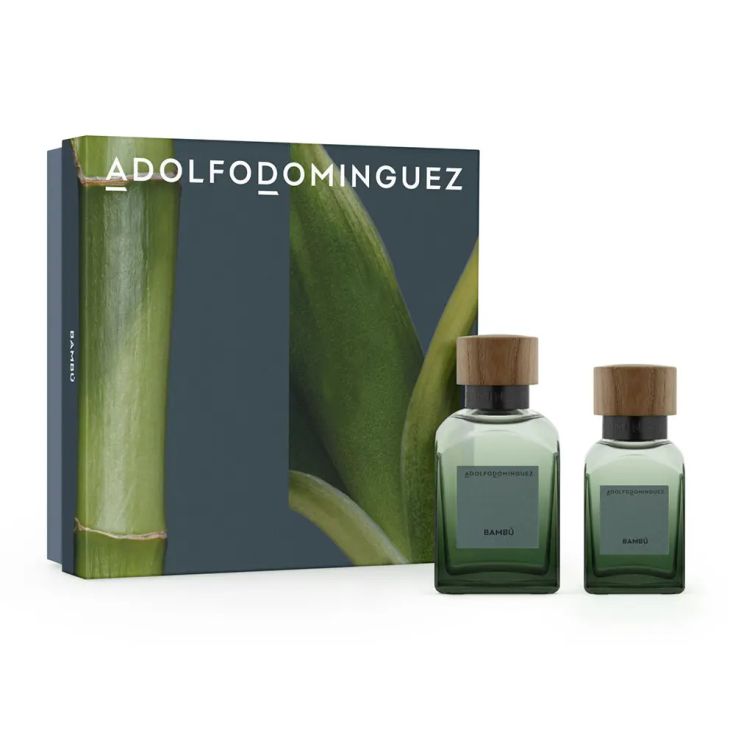 adolfo dominguez bambu maderas eau de parfum 120ml cofre 3 piezas