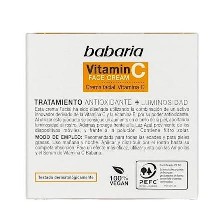 babaria crema facial vitamina c 50ml babaria crema facial vitamina c 50ml