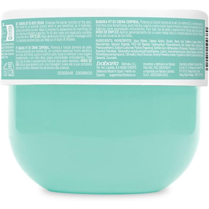 babaria crema corporal vitamina b3 400ml