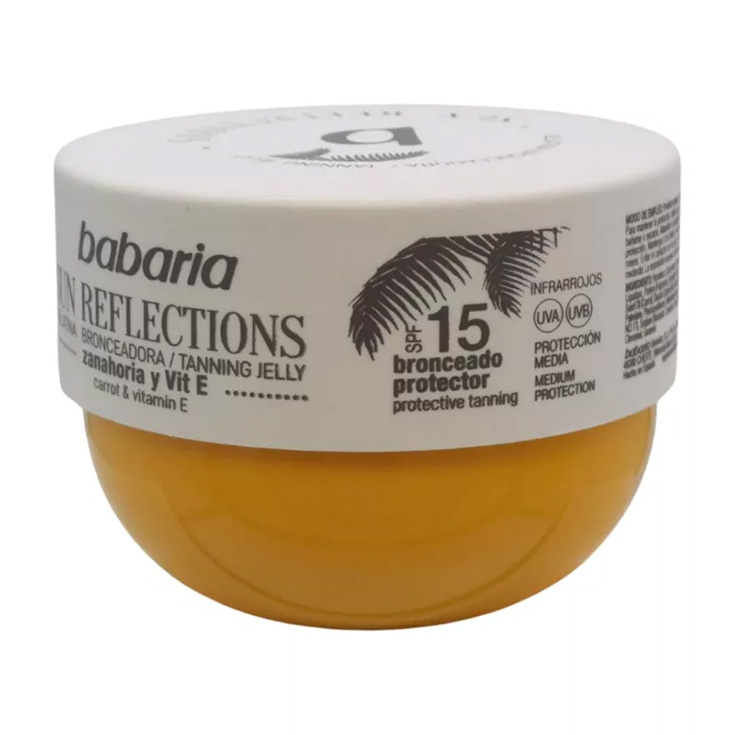 babaria sun spf15 gelatina bronceador solar gelatina zanahoria 300ml
