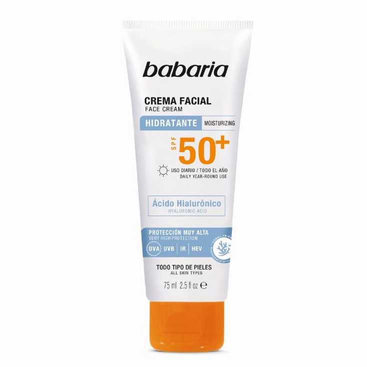 babaria solar facial hidratante spf50+ 75ml babaria solar facial hidratante spf50+ 75ml