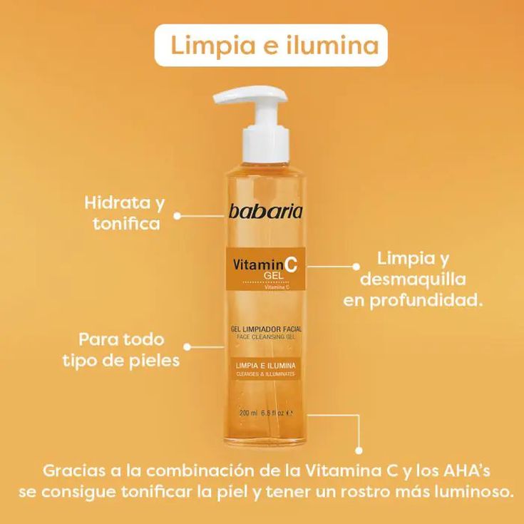 babaria gel limpiador vitamina c 200ml