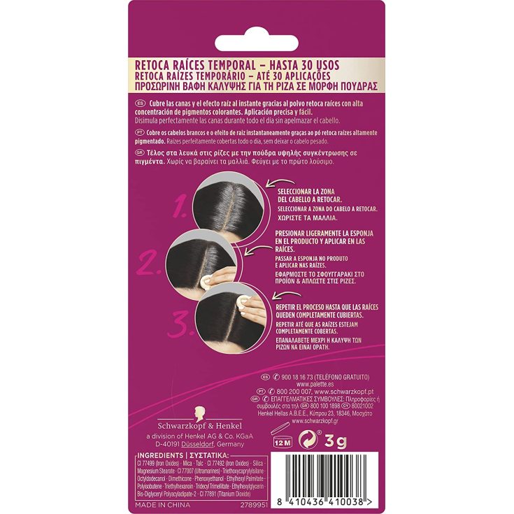 palette compact root retouch retoca raices compacto negro