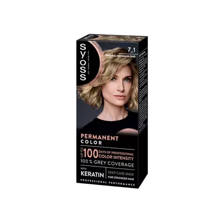 syoss permanent color 7.1
