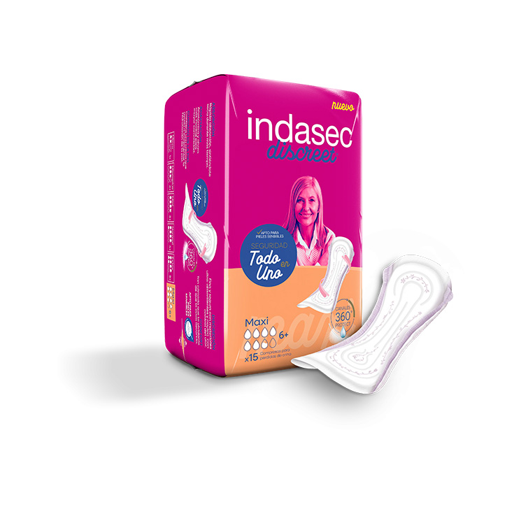 indasec discreet maxi 15ud