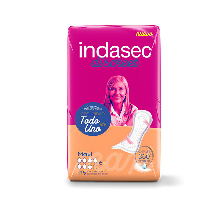 indasec discreet maxi 15ud