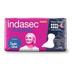 indasec discreet maxi-noche 12ud