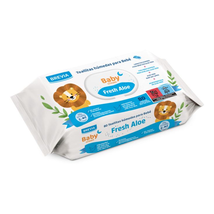 brevia toallitas bebe aloe 80uds