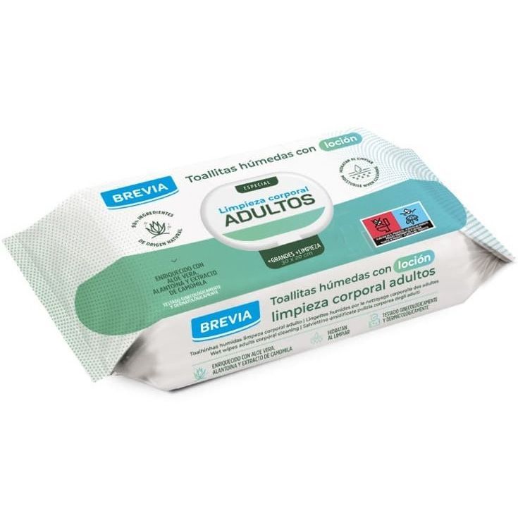 brevia toallitas higiene corporal adultos 20 uds