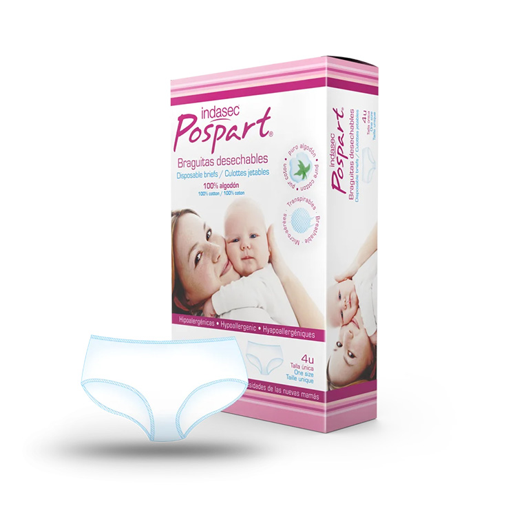 indasec postpart braguita desechable 4ud