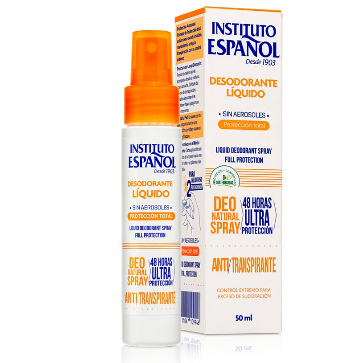 instituto espanol desodorante líquido protección total 50ml