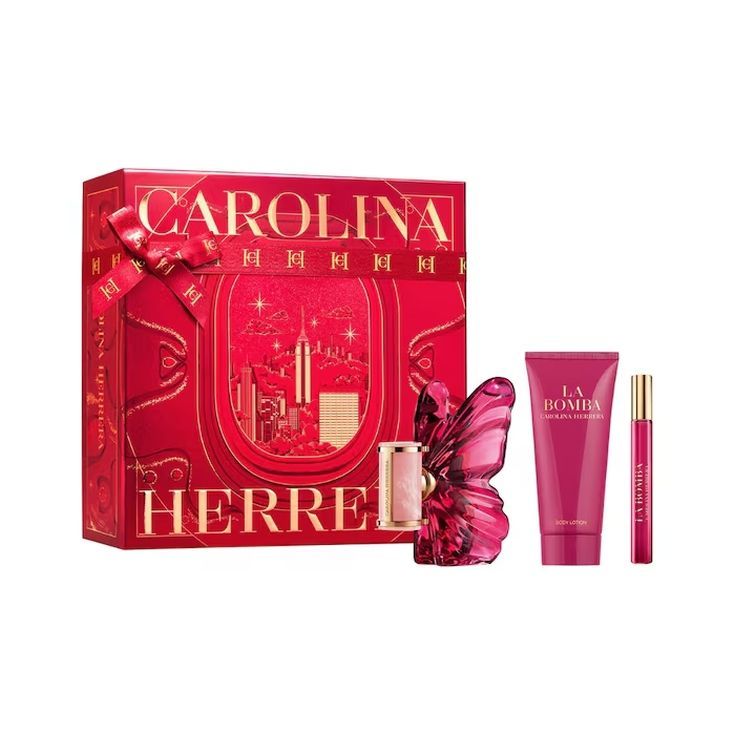carolina herrera la bomba eau de parfum 80ml cofre 3 piezas