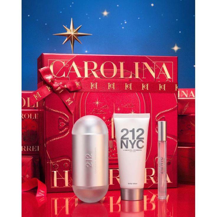carolina herrera 212 woman eau de toilette 100ml cofre 3 piezas carolina herrera 212 woman eau de toilette 100ml cofre 3 piezas