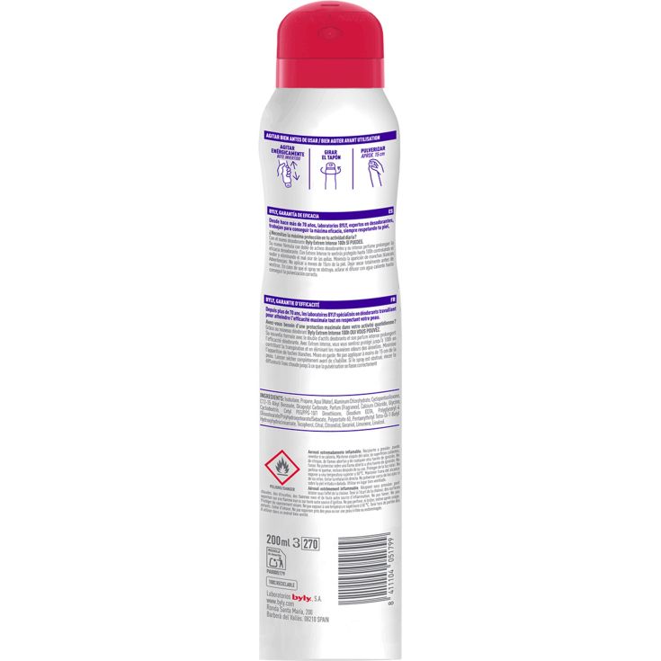 byly desodorante spray extreme intense 200ml