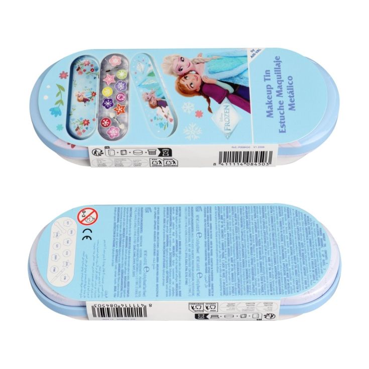 frozen estuche de maquillaje metalico