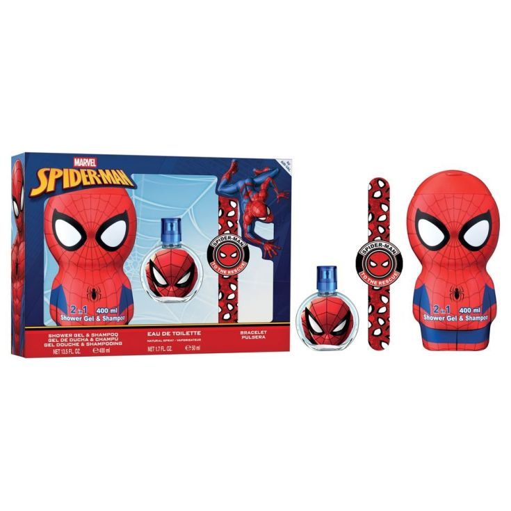 spiderman colonia 50ml cofre 3 piezas