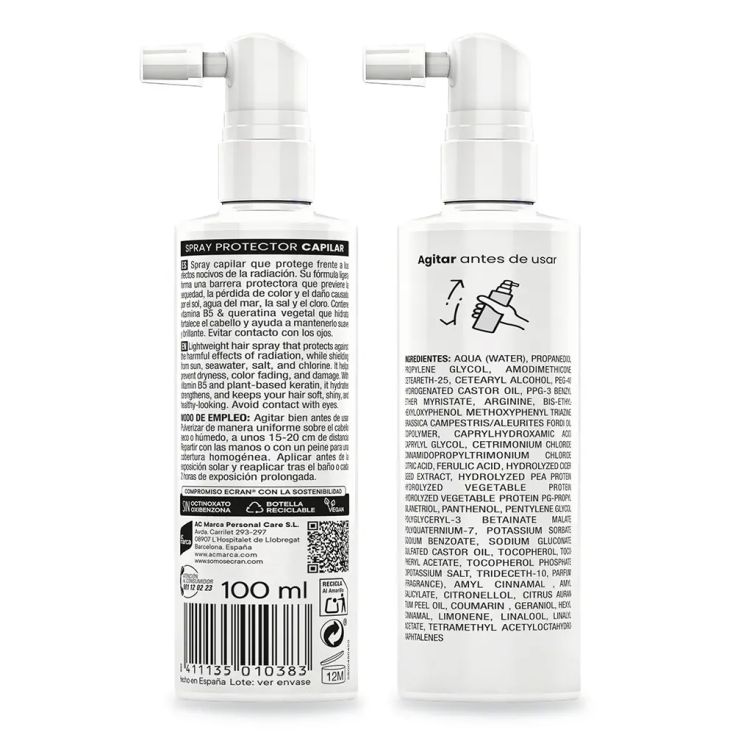 ecran protector solar para el pelo sunnique 100 ml