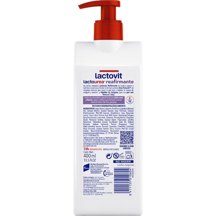  lactourea body milk reafirmante 400ml