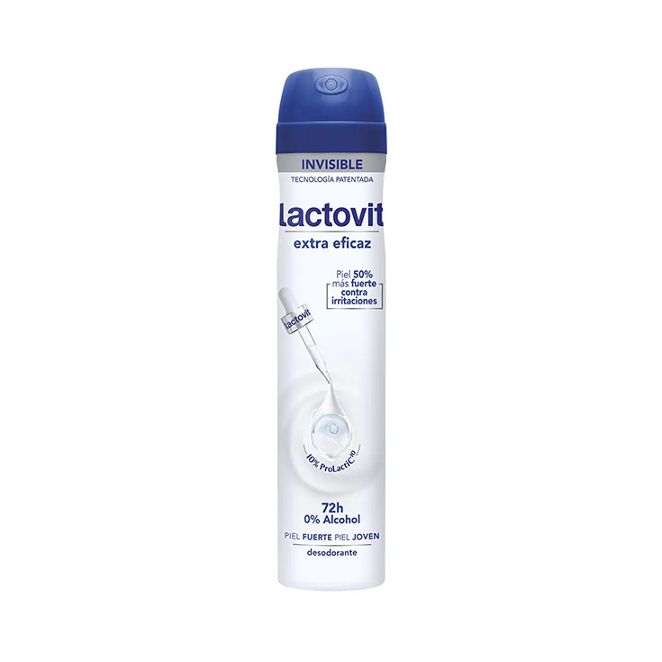 lactovit desodorante extra eficaz 0% alcohol spray 200ml