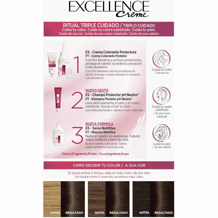 excellence tinte de larga duracion castaño nº 4 