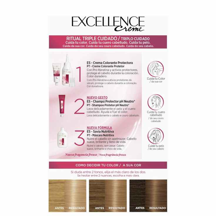 excellence tinte de larga duracion rubio claro nº 8 