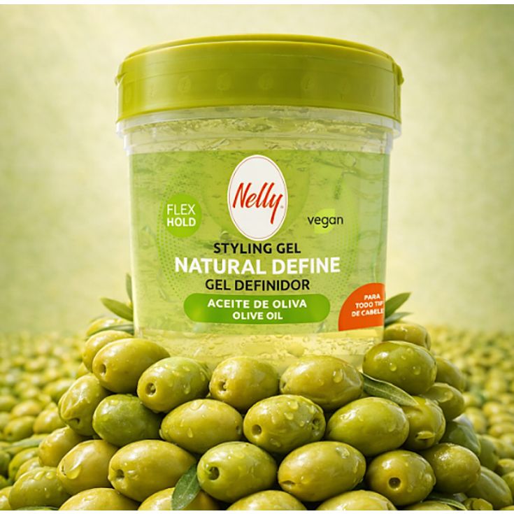 nelly gel definidro de rizos natural define oliva 400ml