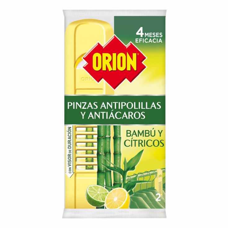 orion bambu pinzas antipolillas y antiacaros 2 unidades