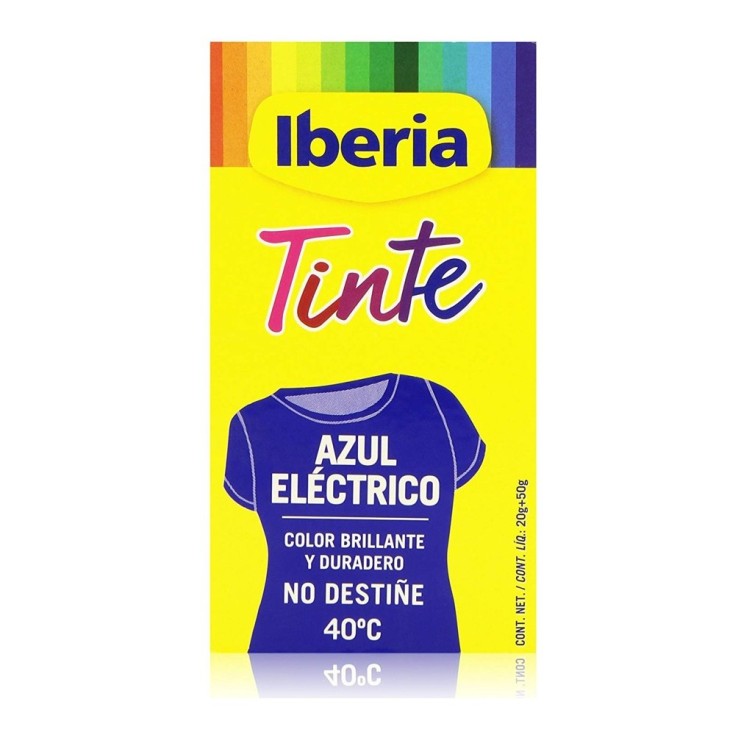 iberia tinte azul electrico